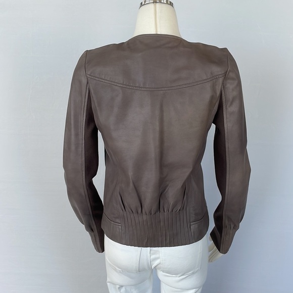 NWOT Trouve Leather Jacket Gray/Brown Size Small - Picture 5 of 14